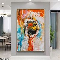 Handmade Oil Painting Canvas Wall Art Decoration Modern Abstract for Home Decor Rolled Frameless Unstretched Painting Lightinthebox