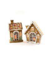 Mercury M Home Marzipan House In Polyresin With Led Lights 28.5 x 12.5 x 35.5 cm Assorted 1 Piece