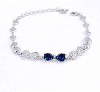 Swarovski Elements Women's 18K White Gold Plated Bracelet [SWR-003]