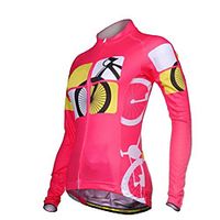 21Grams Women's Long Sleeve Cycling Jersey Winter Fleece Spandex Polyester Pink Bike Jersey Top Mountain Bike MTB Road Bike Cycling Thermal Warm UV Resistant Anatomic Design Sports Clothing Apparel miniinthebox - thumbnail