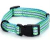 Nobleza Imitation Nylon Reflective Dog Collar - Blue