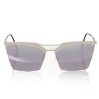 Frankie Morello Chic Silver Clubmaster Sunglasses with Shaded Lens (FRMO-22090)