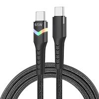 1 Pack USB 3.0 Cable 60W 3.3ft USB C to USB C USB C to Lightning 6 A Charging Cable Fast Charging High Data Transfer Nylon Braided Durable LED Display For Macbook iPad Samsung Phone Accessory Lightinthebox