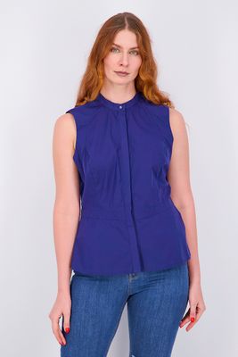 Womens Sleeveless Top Navy Womens Sleeveless Top Navy