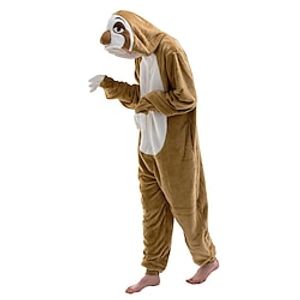 Adults' Kigurumi Pajamas Nightwear Onesie Pajamas Animal Cartoon Onesie Pajamas Funny Costume Flannel Cosplay For Men and Women Carnival Animal Sleepwear Cartoon miniinthebox