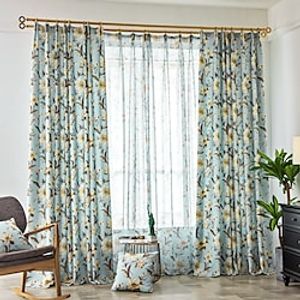 One Panel American Rustic Style Printed Curtains Living Room Bedroom Dining Room Children's Room Curtains Lightinthebox