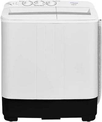 Super General 5 kg Twin-tub Semi-Automatic Washing Machine, White, efficient Top-Load Washer with Lint Filter, Spin-Dry - SGW50