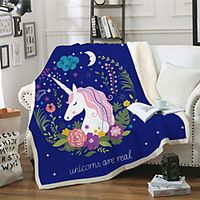 Multifunctional Blankets, Floral  Animal Polyester Warmer Comfy Blankets Lightinthebox - thumbnail