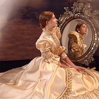 Princess Shakespeare Plus Size Gothic Rococo Vintage Inspired Medieval Dress Party Costume Masquerade Women's Costume Vintage Cosplay Party Masquerade Wedding Party 34-Length Sleeve Ball Gown Dress Lightinthebox - thumbnail