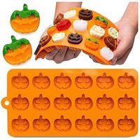 Silicone Halloween Molds: 18 Pumpkin Molds Silicone, 1.2 each - Ideal for Baking amp; Freezing, BPA Free, Silicone Pumpkin Mold, Versatile Use, Perfect for Festive Treats, Pumpkin Shaped Delights Lightinthebox - thumbnail