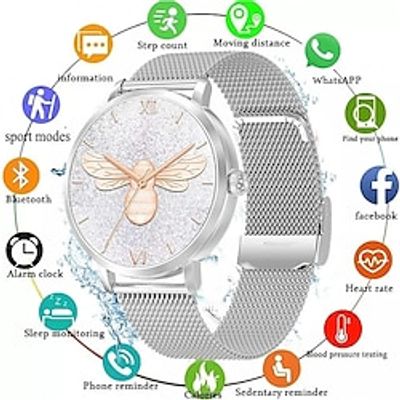 HW36 Smart Watch 1.3 inch Smartwatch Fitness Running Watch Bluetooth ECGPPG Pedometer Call Reminder Compatible with Android iOS Women Men Long Standby Hands-Free Calls Waterproof IP 67 46mm Watch miniinthebox