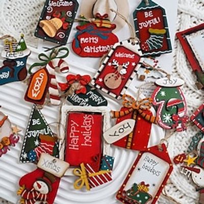 Christmas Decorations Wooden Small Pendants Christmas Trees Painted Elderly People Snowman Socks Gift Bags Pendants Lightinthebox Christmas Decorations Wooden Small Pendants Christmas Trees Painted Elderly People Snowman Socks Gift Bags Pendants Lightinthebox