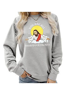 I Saw That Jesus Funny Christian Gift Apparel Trendy Women's Sweatshirt Tops