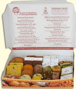 Assorted Deluxe Mix Sweets 250GMS in Gift Box by Puranmal