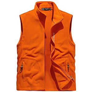 Men's Hiking Fleece Jacket Fishing Vest Work Vest Outdoor Casual Lightweight with Multi Pockets Fall Winter Travel Cargo Safari Photo Wear Resistance Breathable Waistcoat Jacket Coat Top Lightinthebox