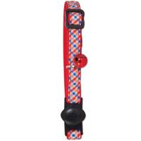 Aspen Pet Fashion Cat Collar 3/8" X 8-12" Plaid Brick