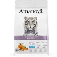 Amanova Dry Sterilised Cat Delicacy White Fish - 1.5Kg