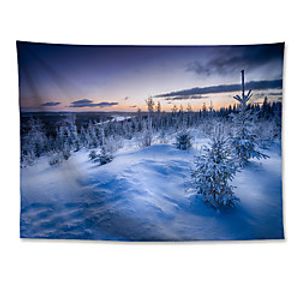 Wall Tapestry Art Decor Blanket Curtain Hanging Home Bedroom Living Room  Polyester Winter Snow Fir Trees Lightinthebox