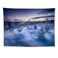 Wall Tapestry Art Decor Blanket Curtain Hanging Home Bedroom Living Room  Polyester Winter Snow Fir Trees Lightinthebox - thumbnail