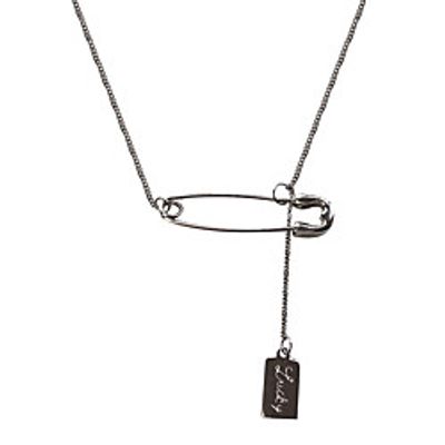 yongcheng s925 personality creative pin brand tassel temperament simple ins niche design sense clavicle chain female korean Lightinthebox