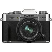 FUJIFILM X-T30 II Mirrorless Camera with XC 15-45mm OIS PZ Lens, Silver (X-T30IISLV-XC1545KIT)