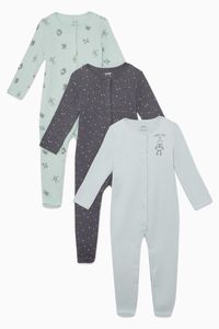 Robots Non-Slip Sleepsuits, Set of 3