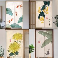 Japanese Noren Curtain Door Cover Doorway Curtain Panel Traditional Chinese Painting Door Tapestry Room Divider Curtains for Kitchen Sushi Bathroom Livingroom Bedroom miniinthebox