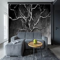 3D Tree Wallpaper Mural Black Tree Wall Covering Sticker Peel and Stick Removable PVC/Vinyl Material Self Adhesive/Adhesive Required Wall Decor for Living Room Kitchen Bathroom miniinthebox - thumbnail