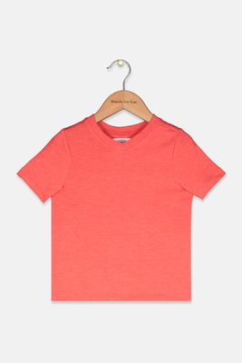 Toddler Boys Short Sleeves V-Neck Tee Red Orange Toddler Boys Short Sleeves V-Neck Tee Red Orange