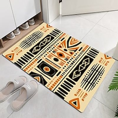 Ethnic Folk Art Doormat Non-Slip Oil Proof Rug Indoor Outdoor Mat Bedroom Decor Bathroom Mat Entrance Rug Door Mat miniinthebox