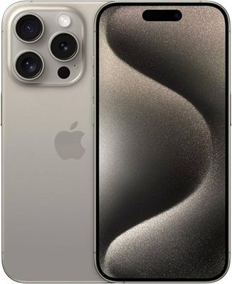 Apple iPhone 15 Pro (Physical Dual Sim - HK), 6.1 inch, 128GB, 8GB, Natural Titanium with FaceTime