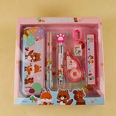 Stationery Box Pencil Pen Eraser Sharpener And Space Pencil Box Stationary Kit Set For Boys And Girls Christmas Gift Lightinthebox