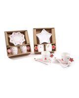 Mercury M Home 2 Pieces Coffee Cups with Saucer Zecchino Gold 12.8 x 9.7 x 5.6 cm Assorted 1 Piece