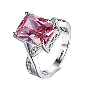Women Band Ring Cubic Zirconia Classic Pink Copper Fashion 1pc 6 7 8 9 / Women's / Promise Ring miniinthebox