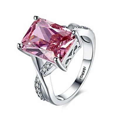 Women Band Ring Cubic Zirconia Classic Pink Copper Fashion 1pc 6 7 8 9 / Women's / Promise Ring miniinthebox