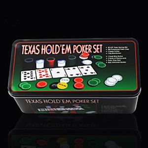 Casino Token Texas Hold'em Set Vegas Theme Plastic Stainless Steel / Iron for Adults Women's Men's Chips / 14 years miniinthebox