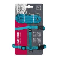 M-PETS Catogo Cat Harness & Leash Set Blue (Pack of 2)