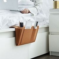 Felt Bedside Storage Bag Pouch Bed Desk Bag Sofa TV Remote Control Hanging Caddy Couch Storage Organizer Bed Holder Pockets Lightinthebox - thumbnail