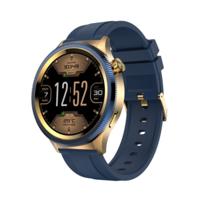 Hezire HWatch Crown Smartwatch, Blue And Gold - HEZ-SW-10