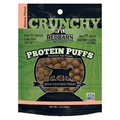 Redbarn Cat Protein Puffs Salmon Cat Treats 1Oz / 28gm