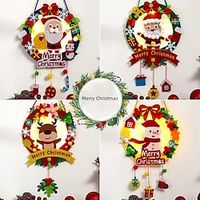 Christmas Decor with Lights Hanging Pendant 1pc Santa Claus Merry Christmas Decoration For Home Decor Christmas New Year Gift Room Decor Lightinthebox - thumbnail