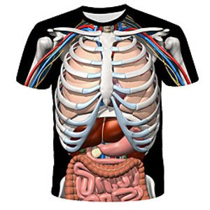 men's fun crewneck casual short sleeve halloween t-shirt(small, black(1051)) miniinthebox