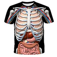 men's fun crewneck casual short sleeve halloween t-shirt(small, black(1051)) miniinthebox - thumbnail