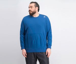 Mens EL French Terry Crew Neck Sweatshirt  Blue
