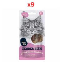 Kitty Joy Tender Fish Grilled Boiled Mackerel Cat Treats 25G (Pack of 9)