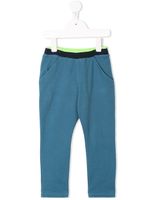 Familiar colour block trousers - Blue