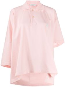 LANVIN Mother and Child asymmetric polo shirt - PINK