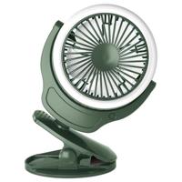 Teknum 2 - IN - 1 Stroller USB Charging Fan With Light - Green TK_STFN_GR