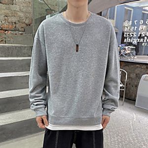 Men's Sweatshirt Solid Color Daily Sportswear Casual Hoodies Sweatshirts  Blue Yellow Army Green miniinthebox
