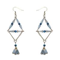 Elegant Tassel Crystal Long Earrings